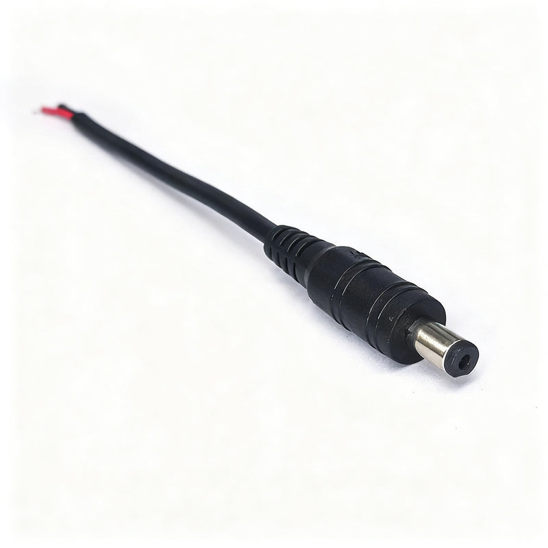 DC power connection cable with 5.5×2.1 mm plug