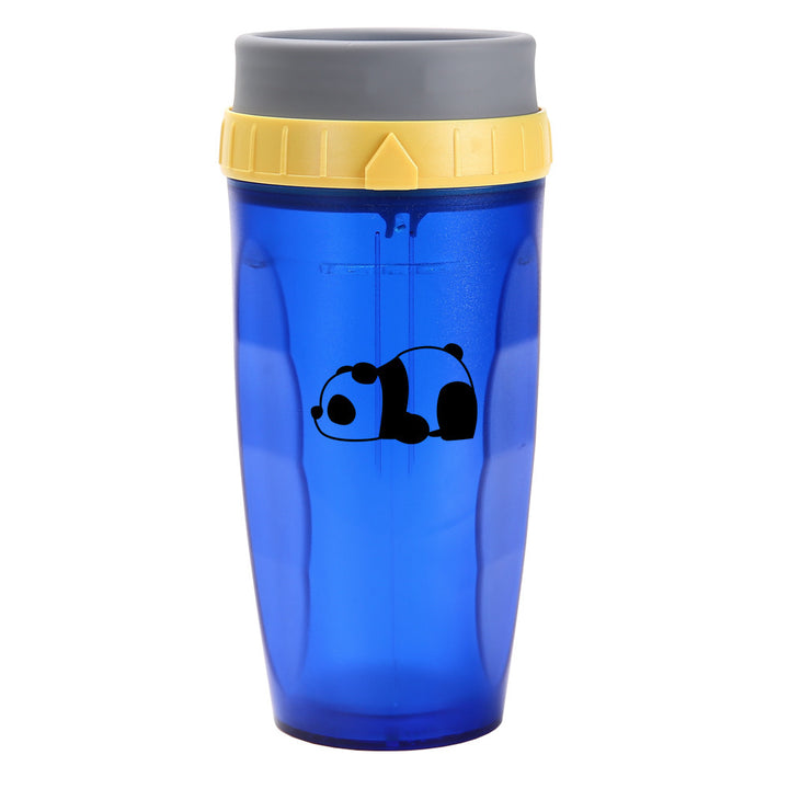 Portable drinking cup with straw, 300 ml