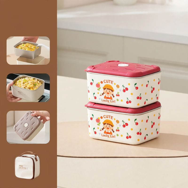 Stainless Steel Lunch Box, Multi-layer, 501–800 ml