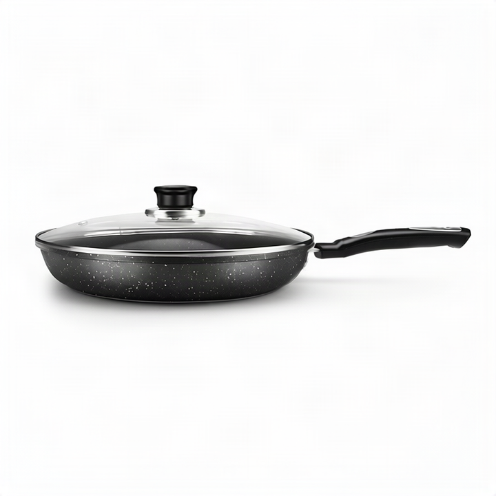 Stainless Steel Frying Pan with Glass Lid