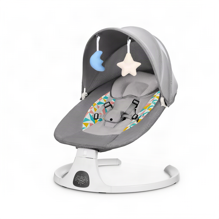 Baby bouncer with music and toys, from birth