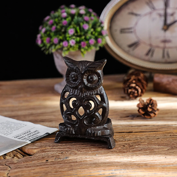Cast iron candle holder, various designs