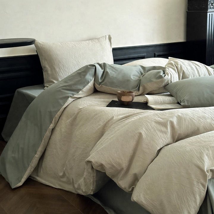 Cotton bedding set, 4-piece, long staple combed