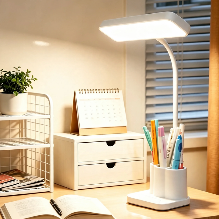LED desk lamp with color temperature selection