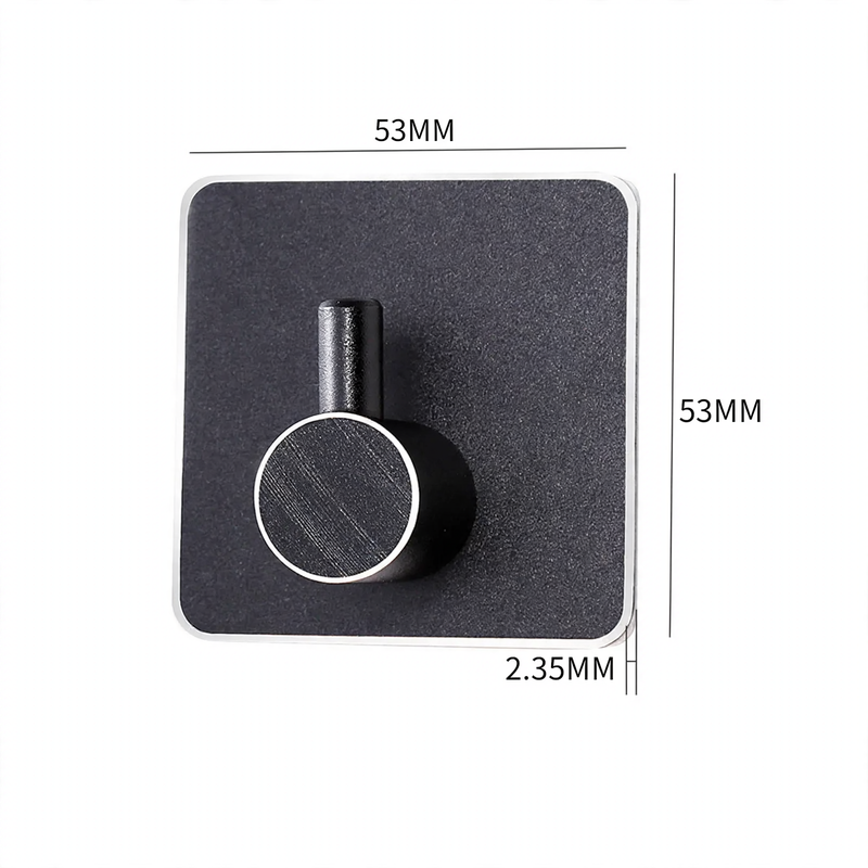 Aluminium adhesive hooks, square