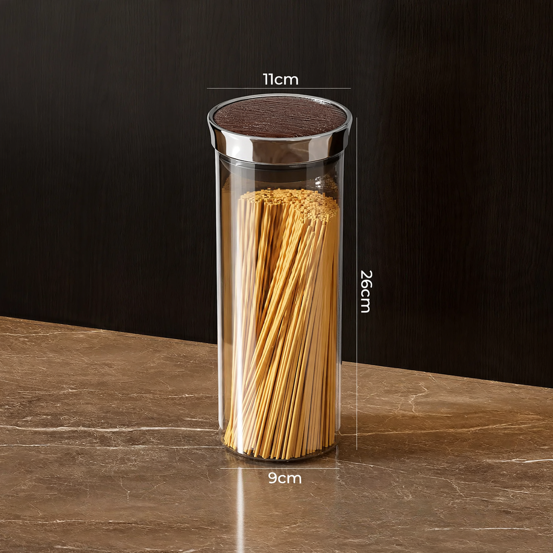 Storage container, round, food safe, with closure