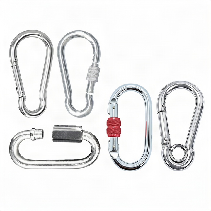 Safety carabiner made of carbon steel