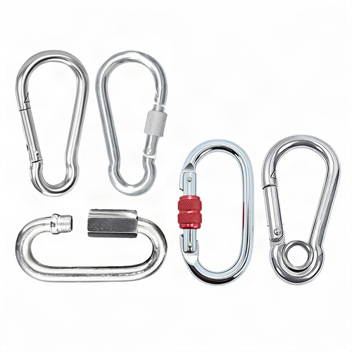 Safety carabiner made of carbon steel