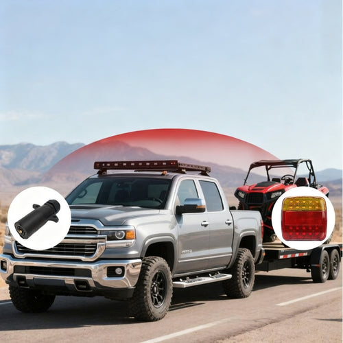 LED pendant light with brake lights