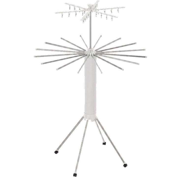 Standing laundry dryer, foldable, plastic