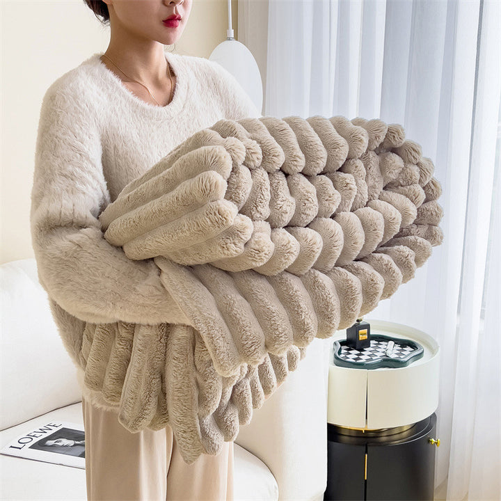 Fleece blanket made of coral fleece, 1500–2000 g