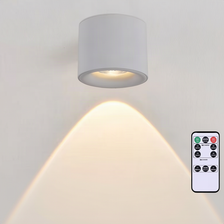 LED wall light, dimmable, with touch control