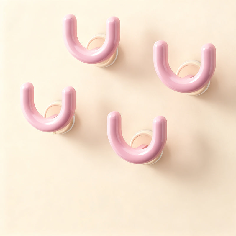 Suction cup slipper rack for bathroom