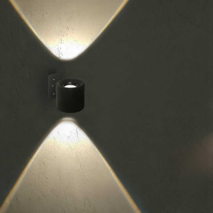 LED wall lamp with remote control and color selection