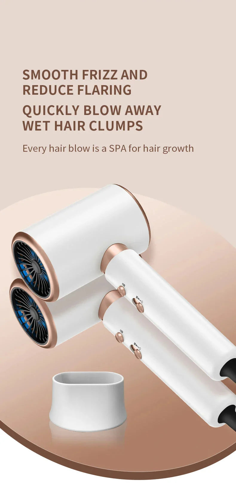 BowLift | High-performance hair dryer 2400W with cold and warm air function - Ion technology