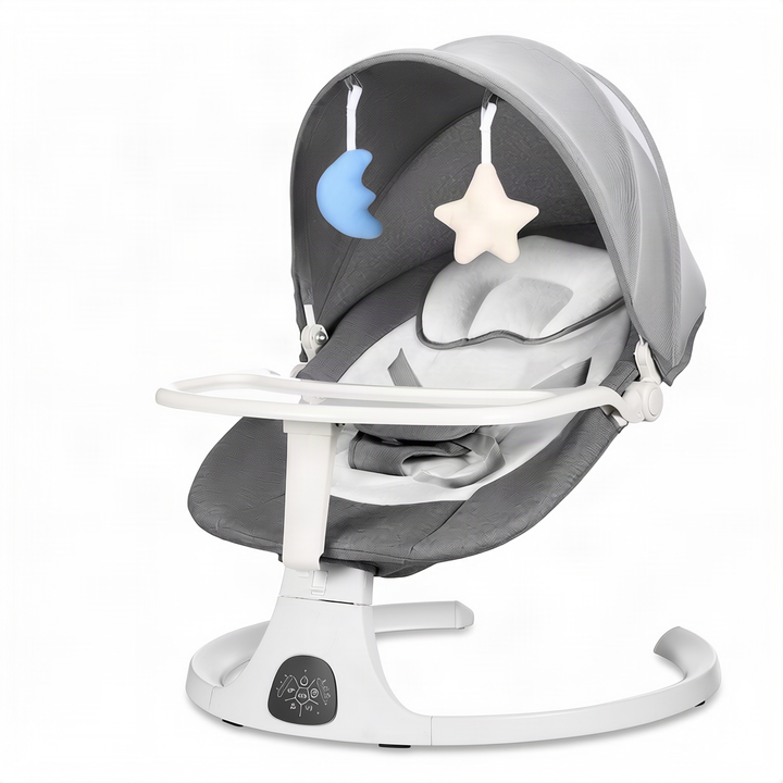 Baby bouncer with music and toys, from birth