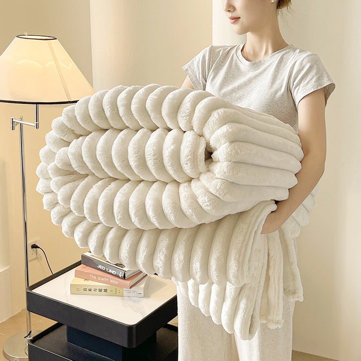 Coral fleece blanket, machine washable