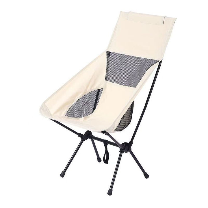 Light folding chair with backrest, carbon steel
