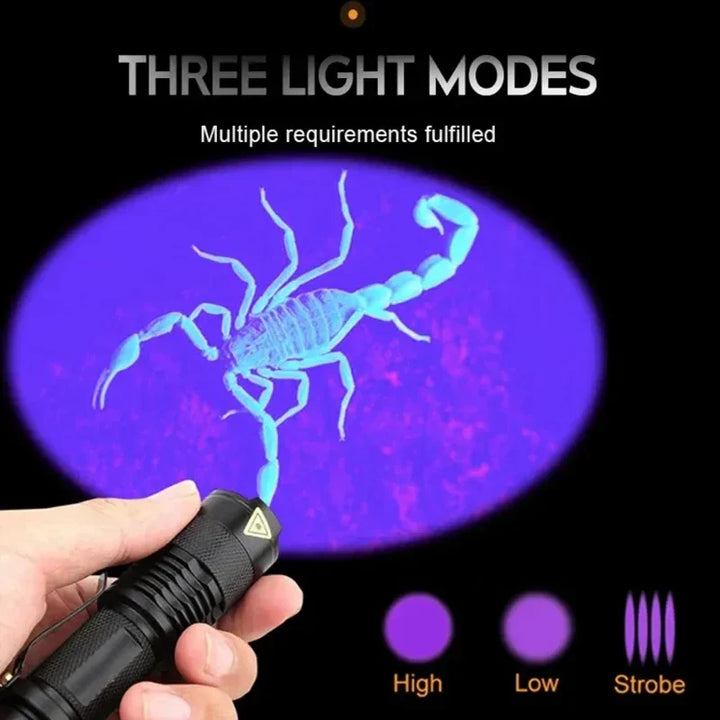 BowLift | LED UV FLASHLIGHT - ULTRAVIOLET INSPECTION LAMP FOR PET URINE STAINS AND STAIN DETECTION