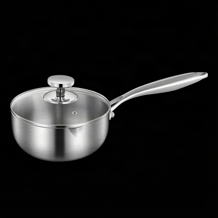 Non-stick frying pan with honeycomb pattern