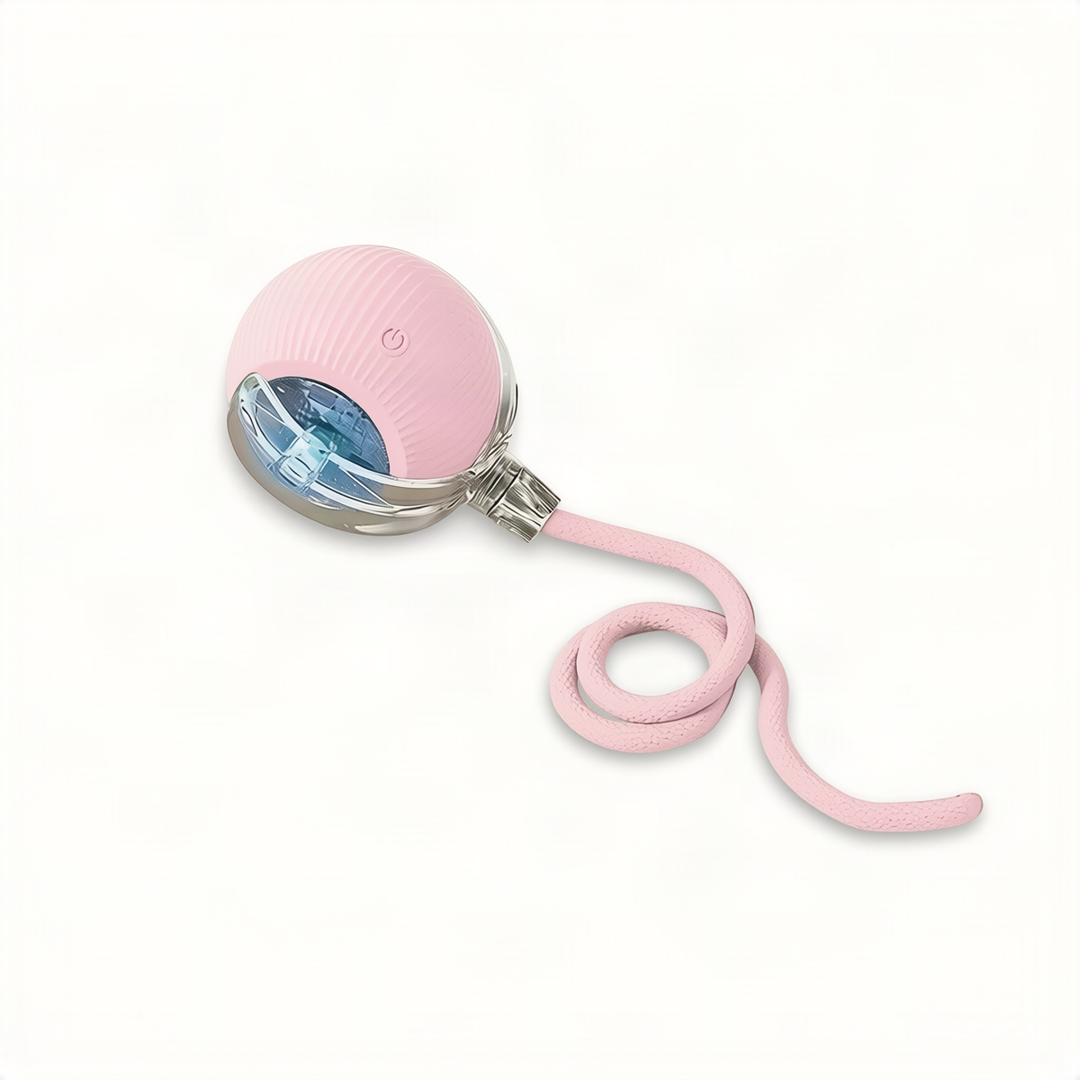 Interactive play ball for cats made of silicone