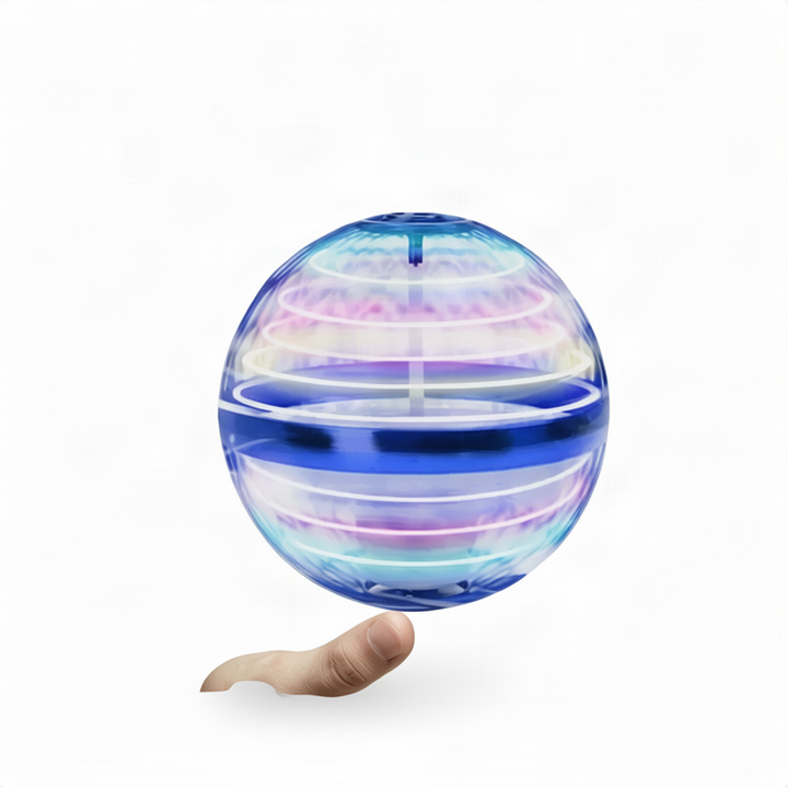 LED flying ball, glowing, with remote control