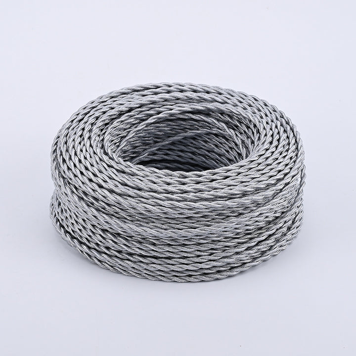Textile-encased power cable 2×0.75 mm²
