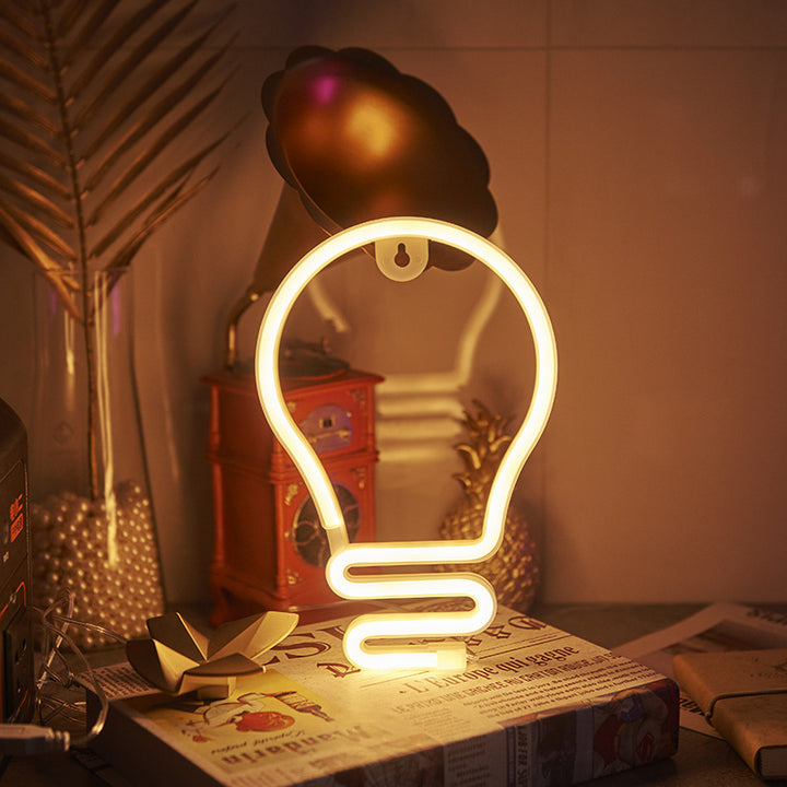 LED Neon Light LOVE, Plastic, Switch Control