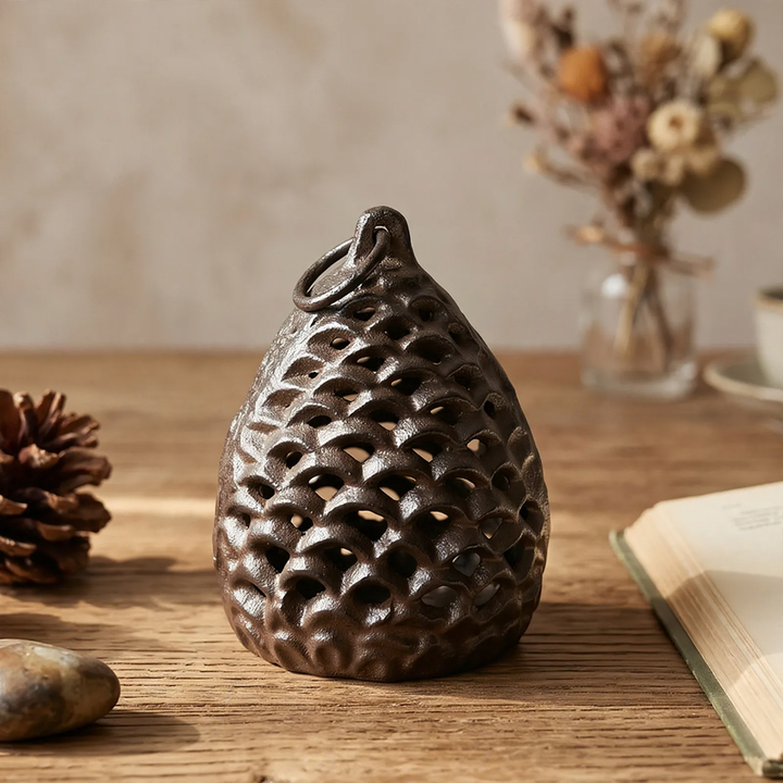 Cast iron candle holder, various designs