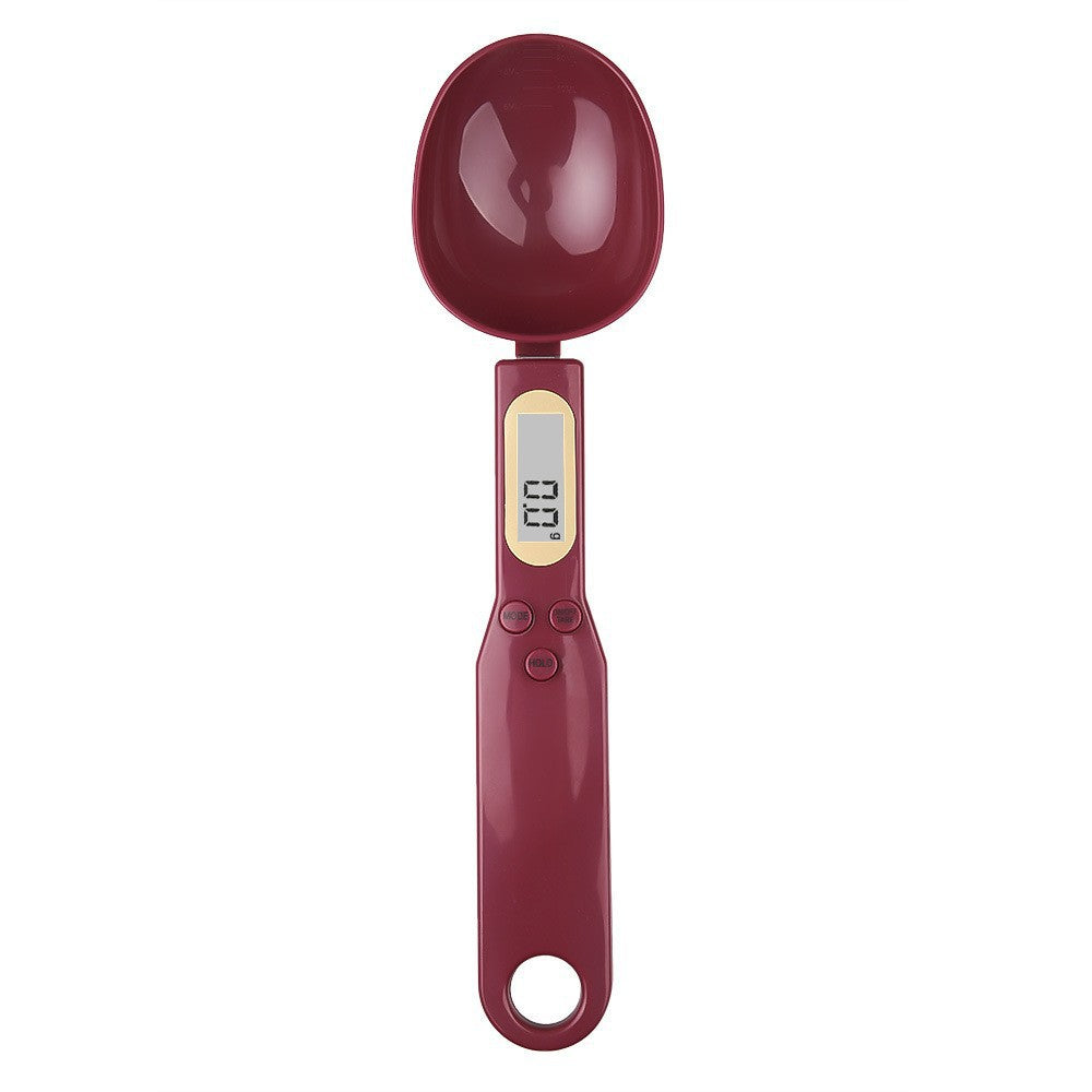 Digital kitchen scale as spoon
