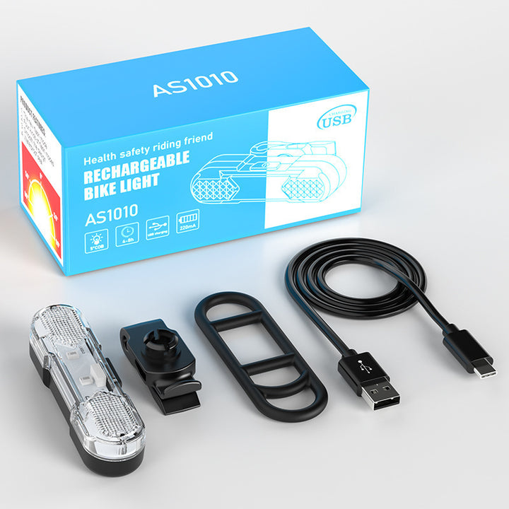 Bicycle rear light USB rechargeable, 360° rotatable