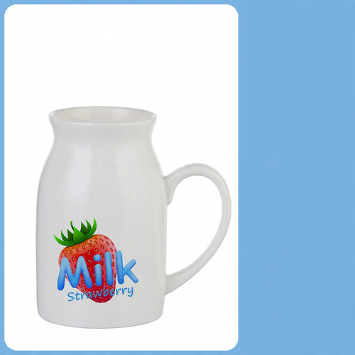 Ceramic drinking mug, porcelain