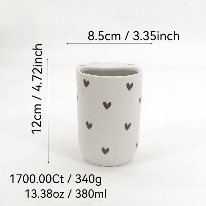 Ceramic coffee mug with handle, 370 ml