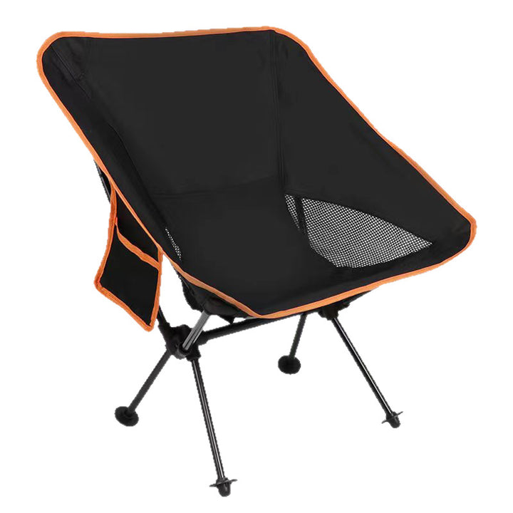 Light folding chair with backrest, carbon steel