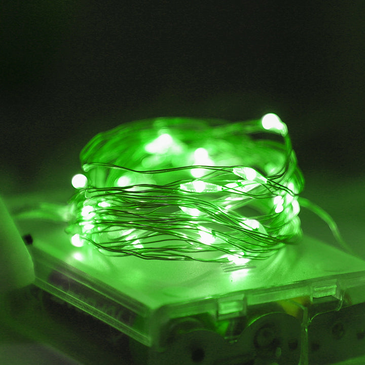 LED string lights, 10 m, 100 lights, USB/battery