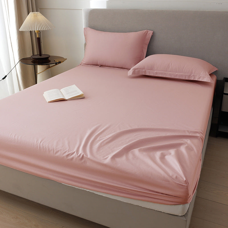 Cotton fitted sheet set, 1.2 m, solid colors