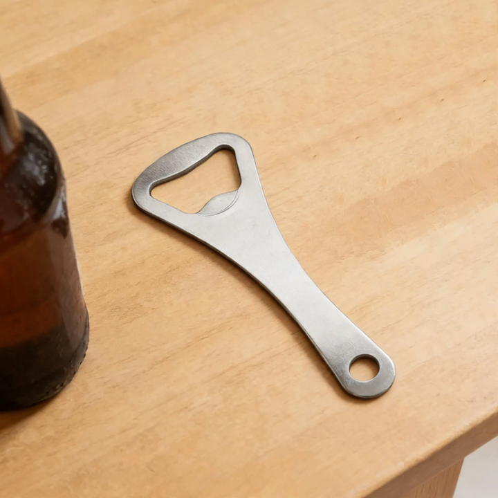 Steel bottle opener, portable