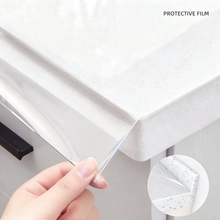 Kitchen countertop protective film, PET, oil and water resistant