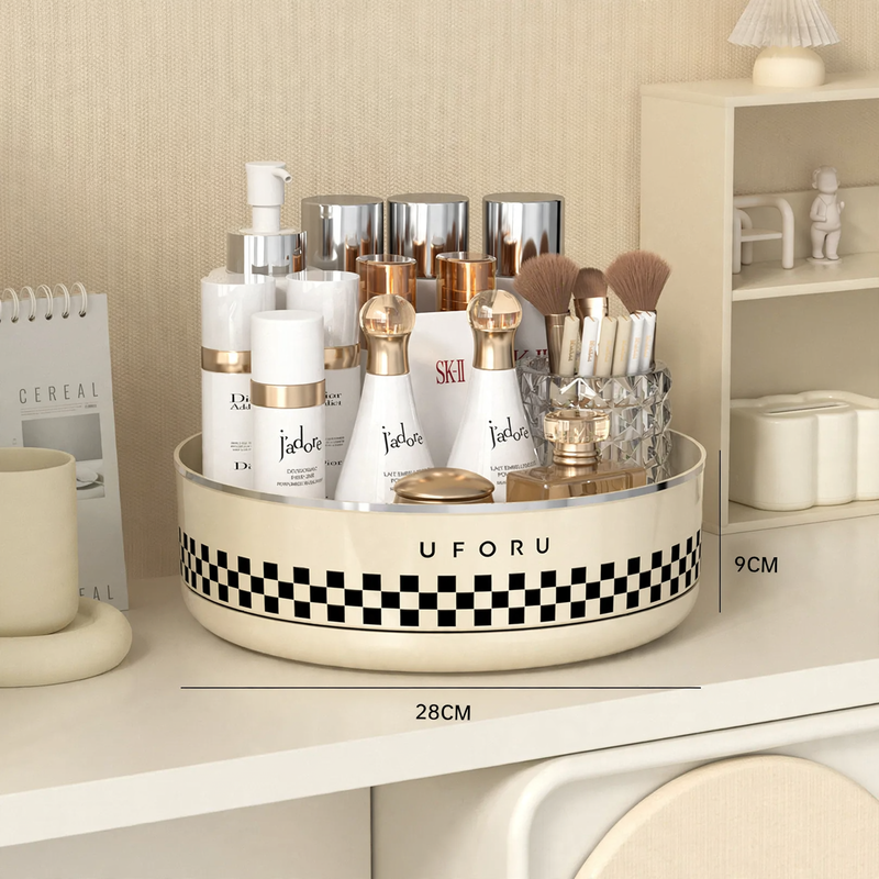 Rotatable spice rack in vintage style