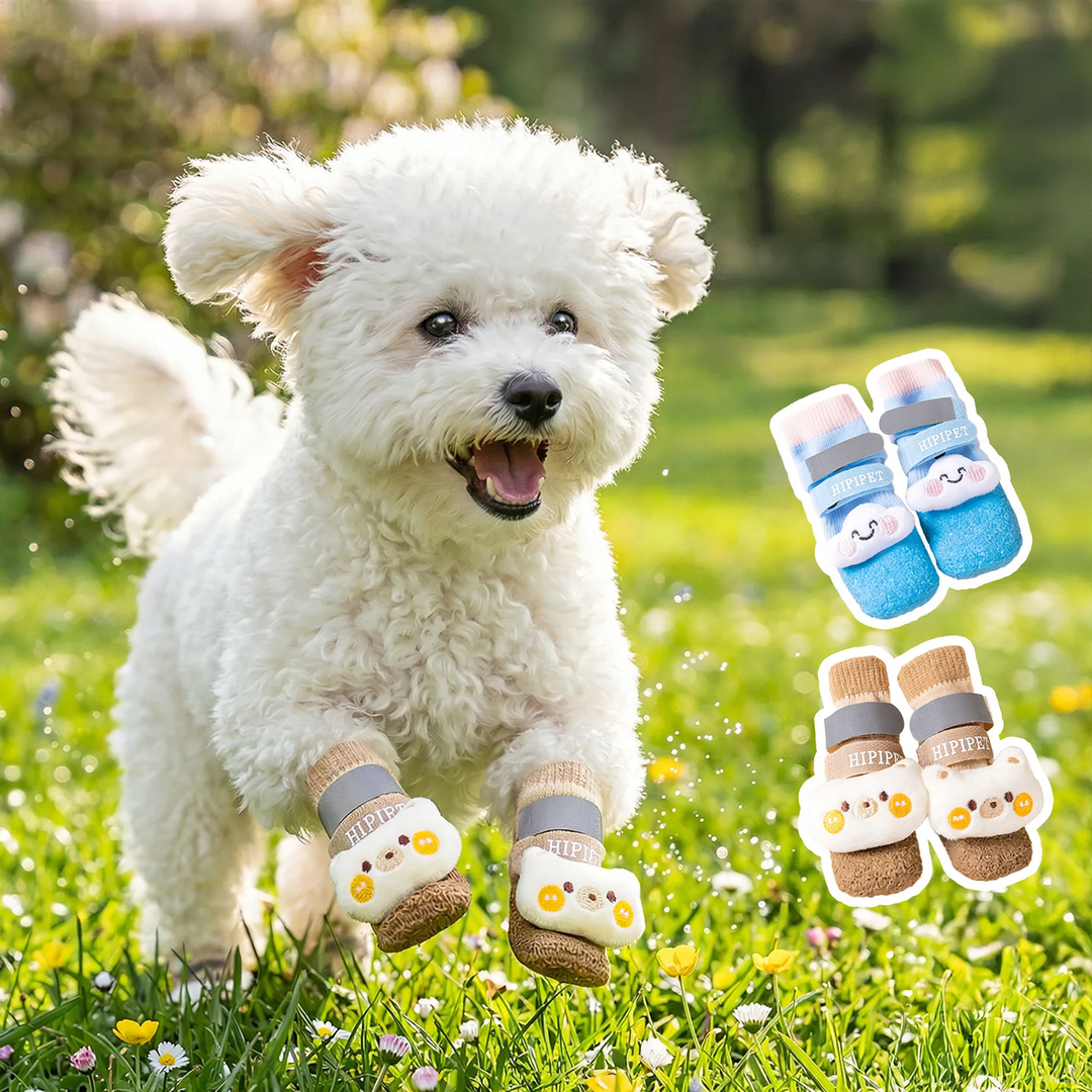 Waterproof dog boots with high shaft