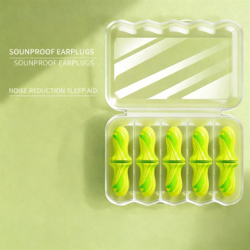 Silicone earplugs for sleeping and swimming