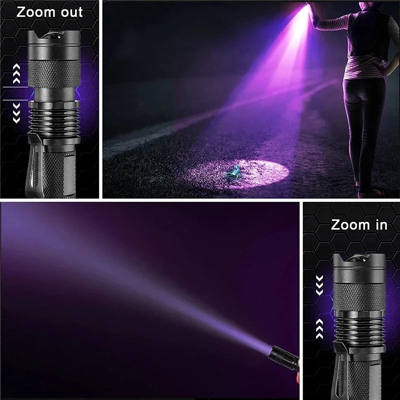 BowLift | LED UV FLASHLIGHT - ULTRAVIOLET INSPECTION LAMP FOR PET URINE STAINS AND STAIN DETECTION
