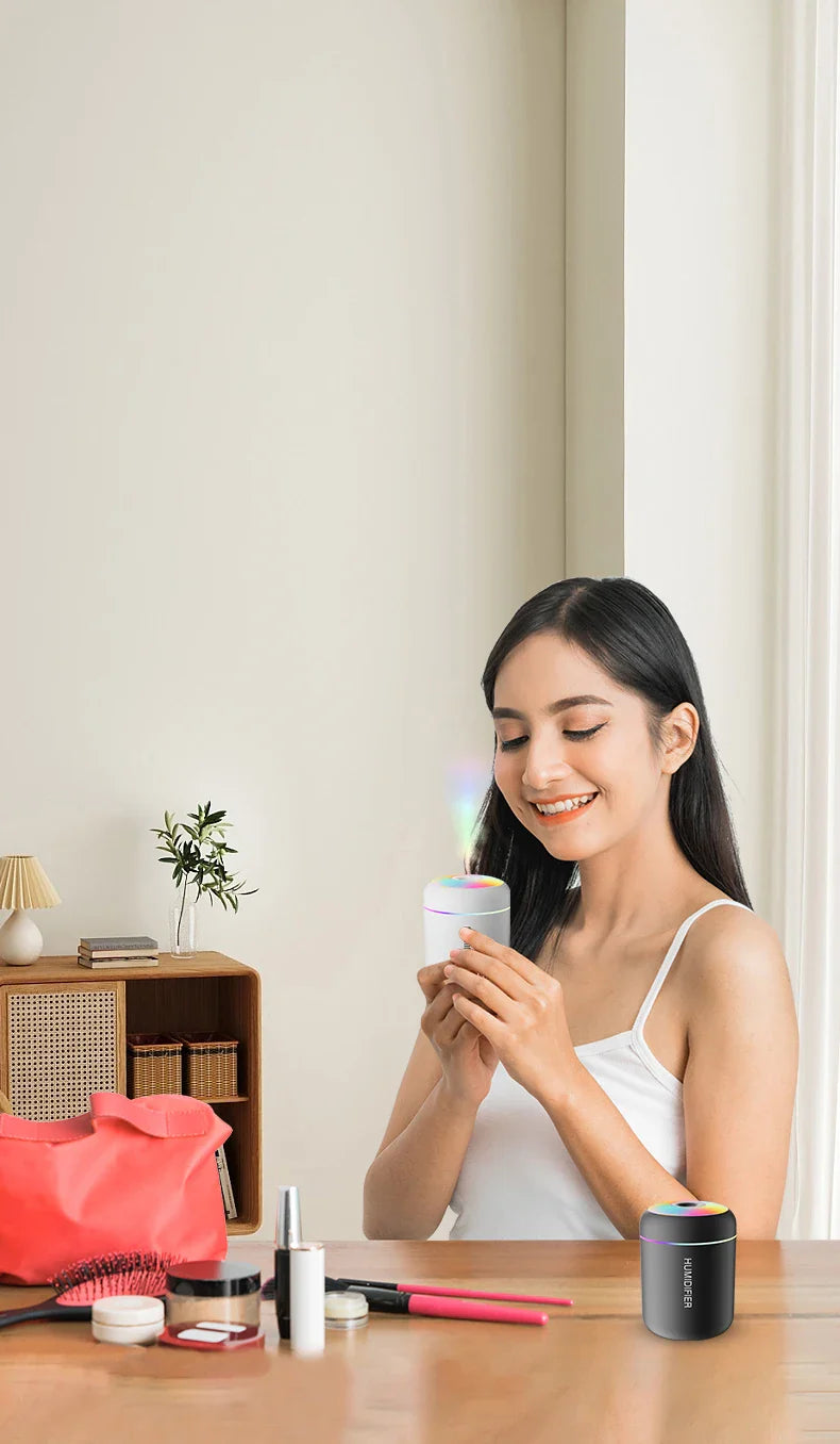 BowLift | Compact Humidifier with Aromatherapy USB-Powered for Car and Bedroom