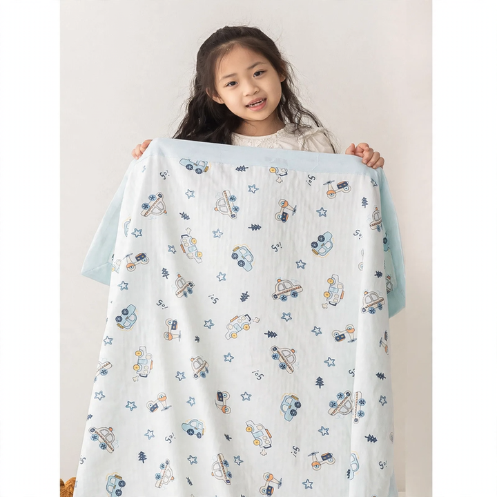 Cotton baby blanket, double gauze, 80×110 cm