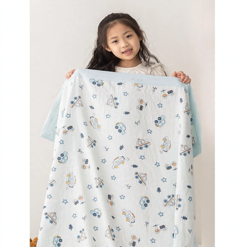 Cotton baby blanket, double gauze, 80×110 cm