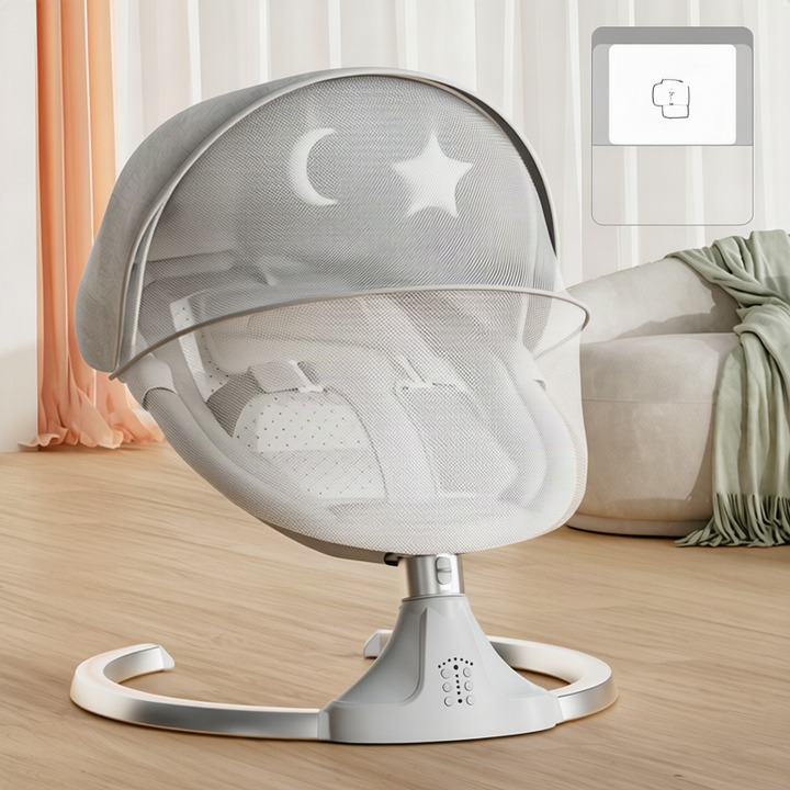 Baby bouncer with music and toys, from birth