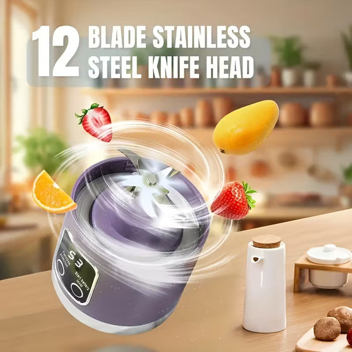 Portable juicer with grinding teeth, 401–600 ml