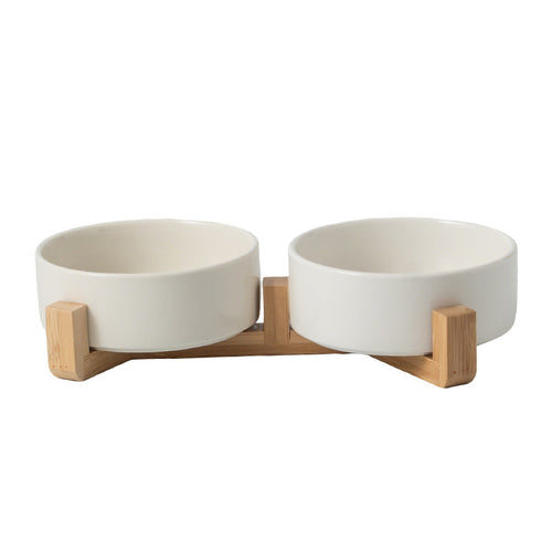 Ceramic soup bowl, round, white