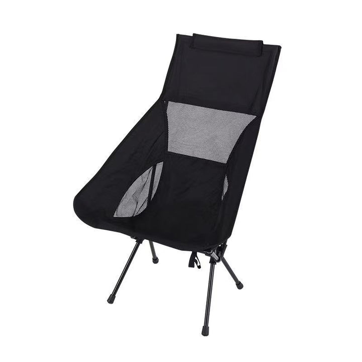 Light folding chair with backrest, carbon steel