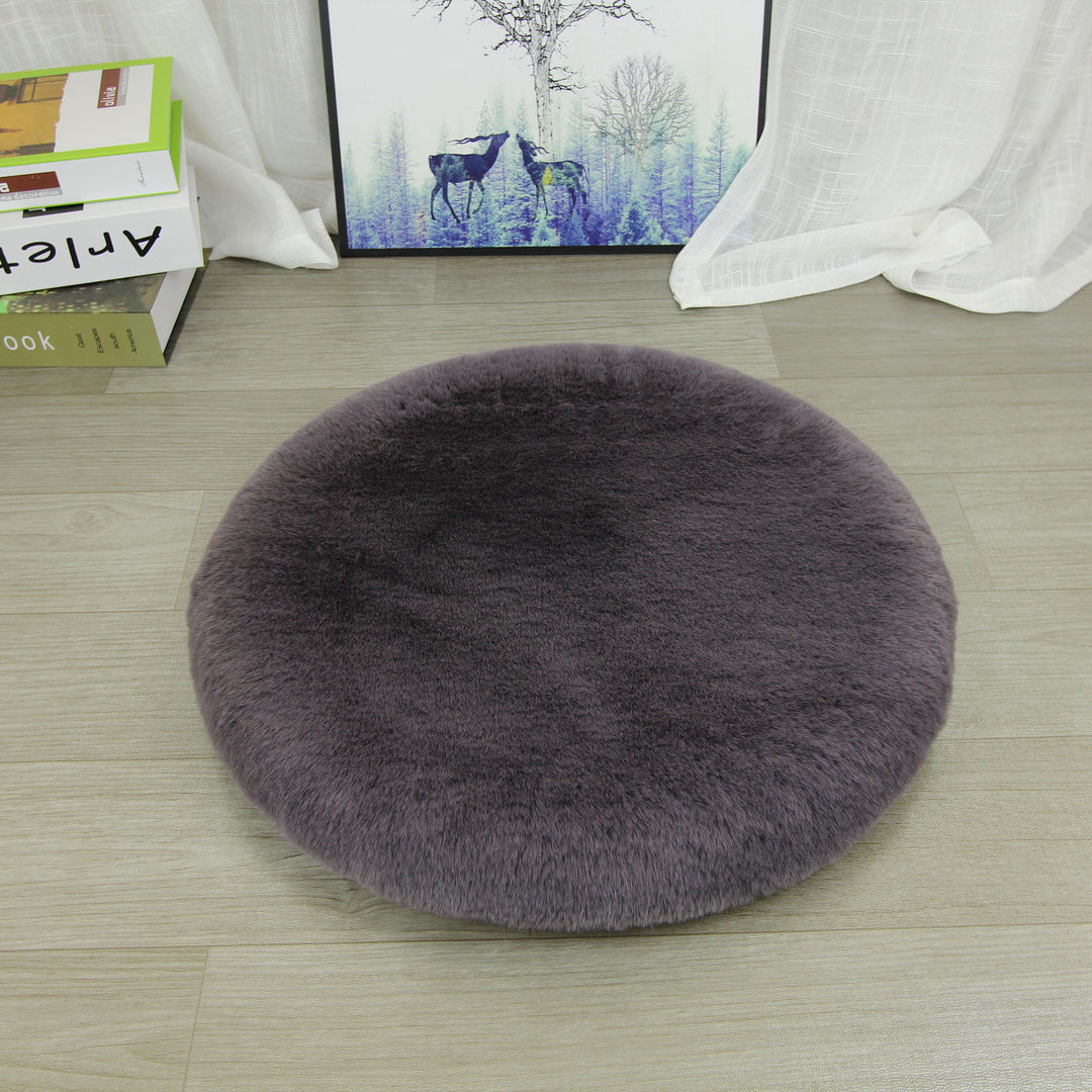 Round seat cushion made of cotton and linen